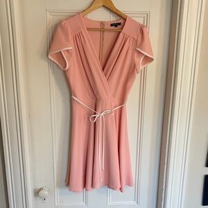 Smak Parlour Blush Pink Mini Dress